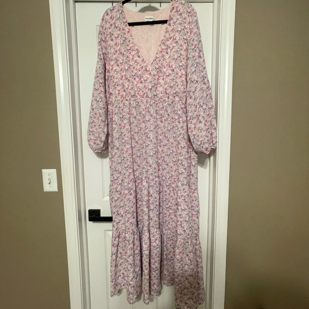 ARULA Pink Floral Dress